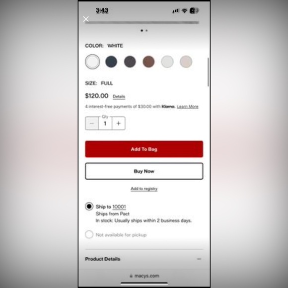 NEW Pact Full Size Sheet Set - Picture 2 of 4